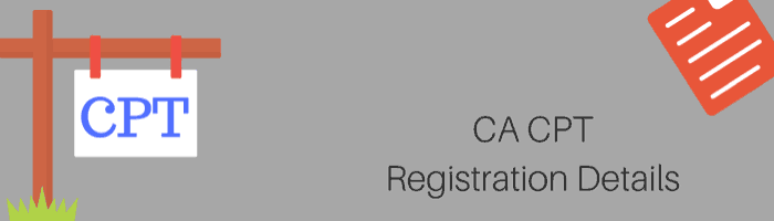 CA CPT Registration details