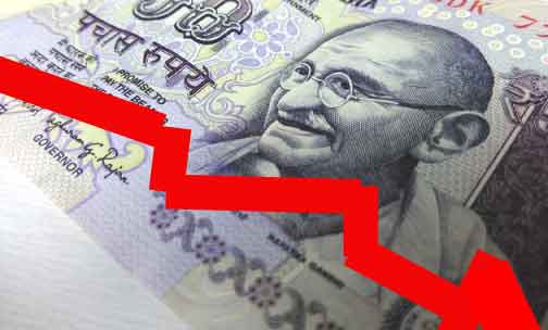 Indian Rupee hits record low